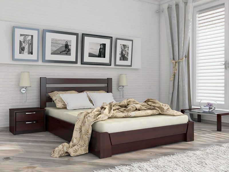 Дерев'яне ліжко Селена, Розмір 11075 фото