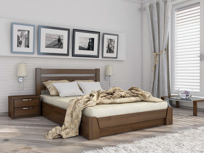 Дерев'яне ліжко Селена, Розмір 11075 фото