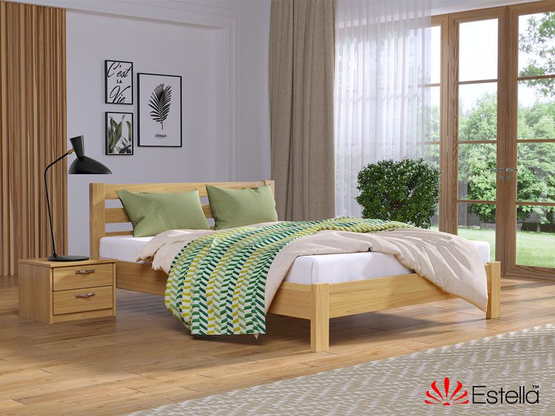 Дерев'яне ліжко Рената Люкс 11080 фото