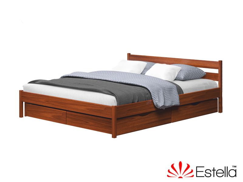 Дерев'яне ліжко Нота Бене, Розмір 11085 фото