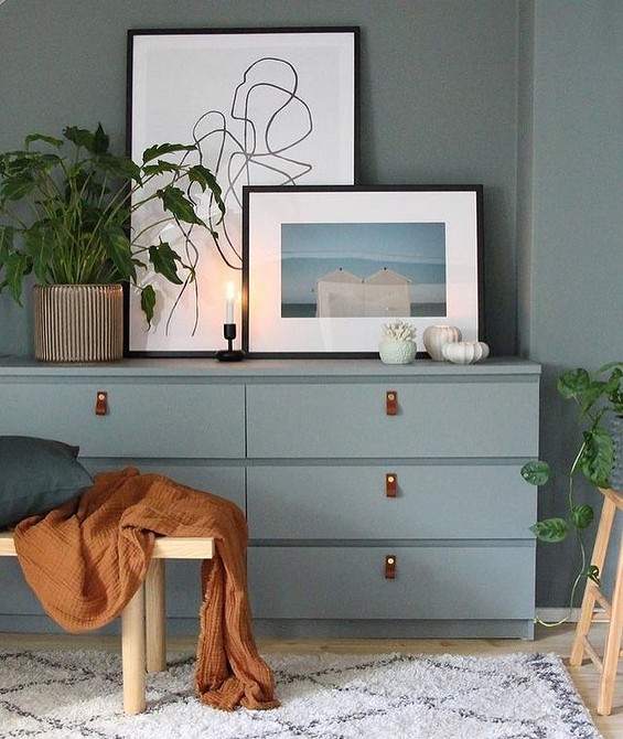 Оновлений комод Мальм з новими ручками: стильний і функціональний дизайн.