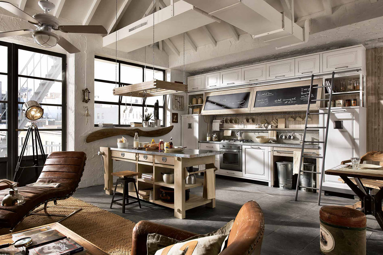 Сучасний індустріальний дизайн 2026: бетон, дерево, відкритий простір та мінімалізм.