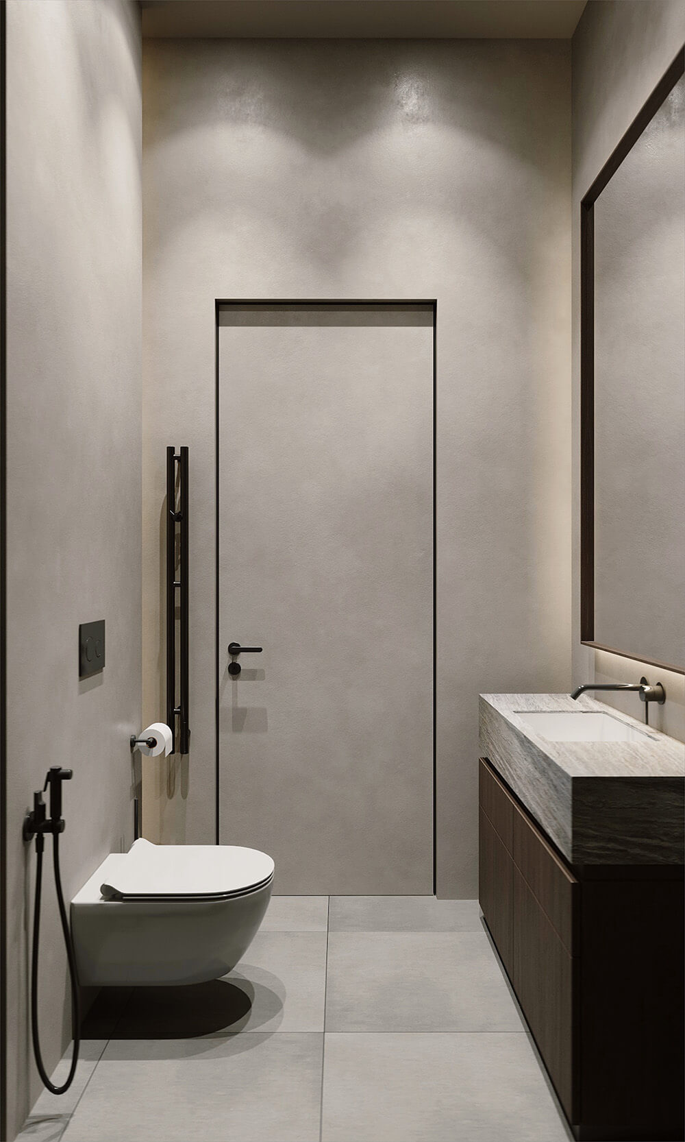 Елегантна майстер-спальня Елегантна майстер-спальня з акцентом на освітленні та декоративних елементах.