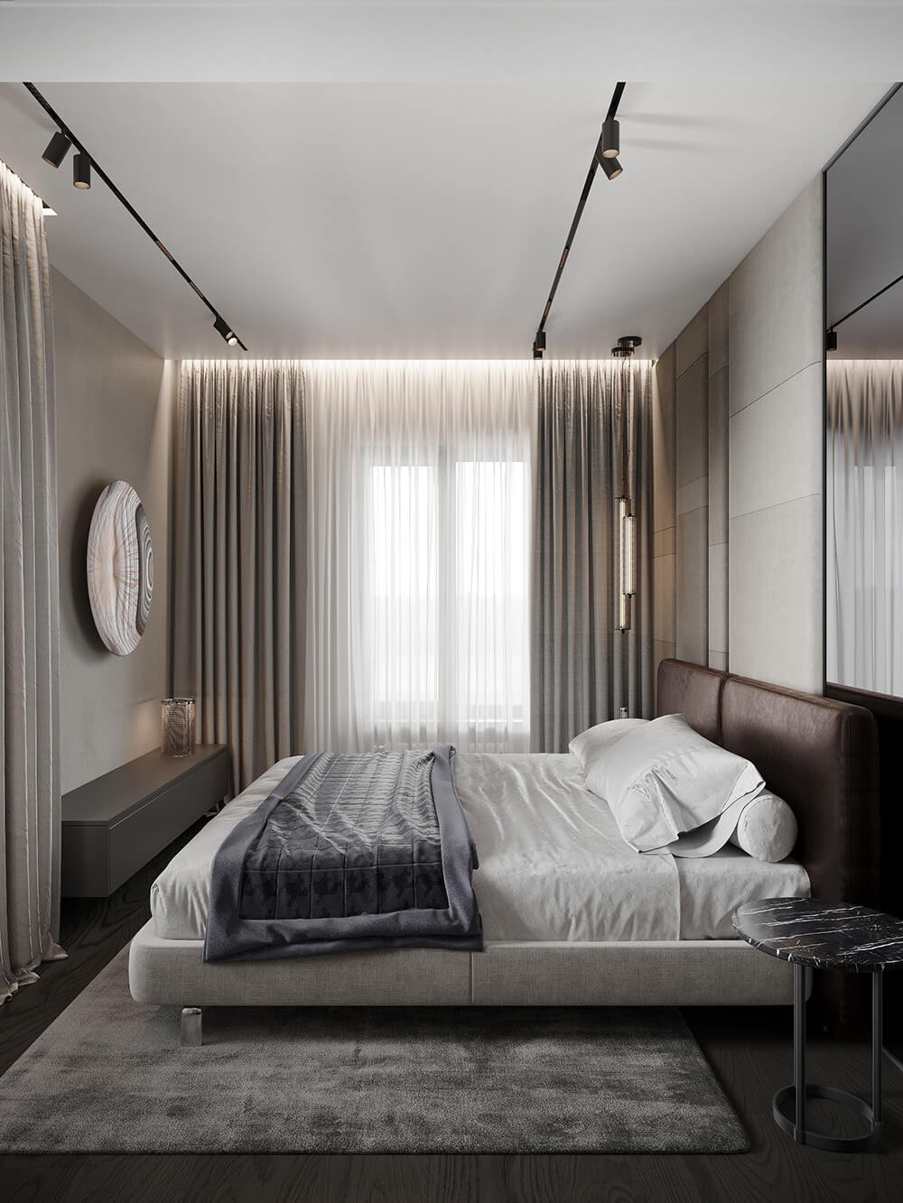 Розкіш та комфорт в 2026 Розкішна майстер-спальня з каміном та зоною відпочинку для максимального комфорту.