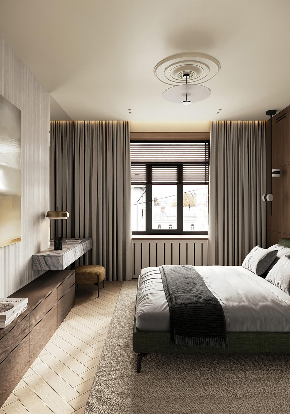 Рожева стеля для дівчинки Рожева стеля з декоративними елементами в дитячій кімнаті для дівчинки.