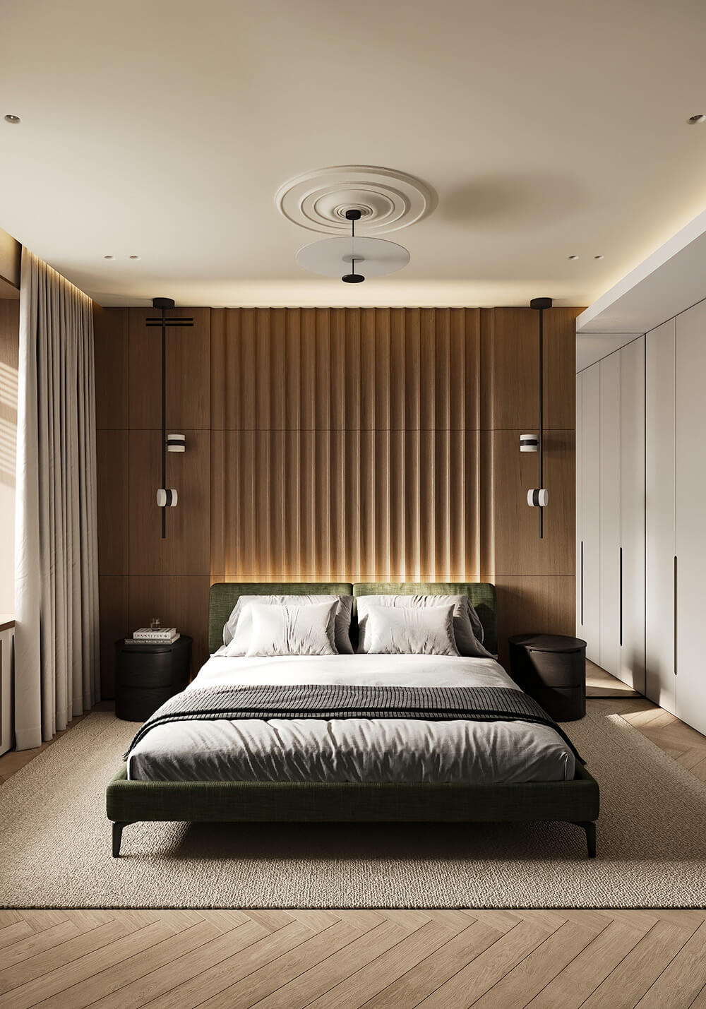 Синя стеля в оселі Кольорова стеля в інтер'єрі: синій колір додає глибини та стилю вітальні.