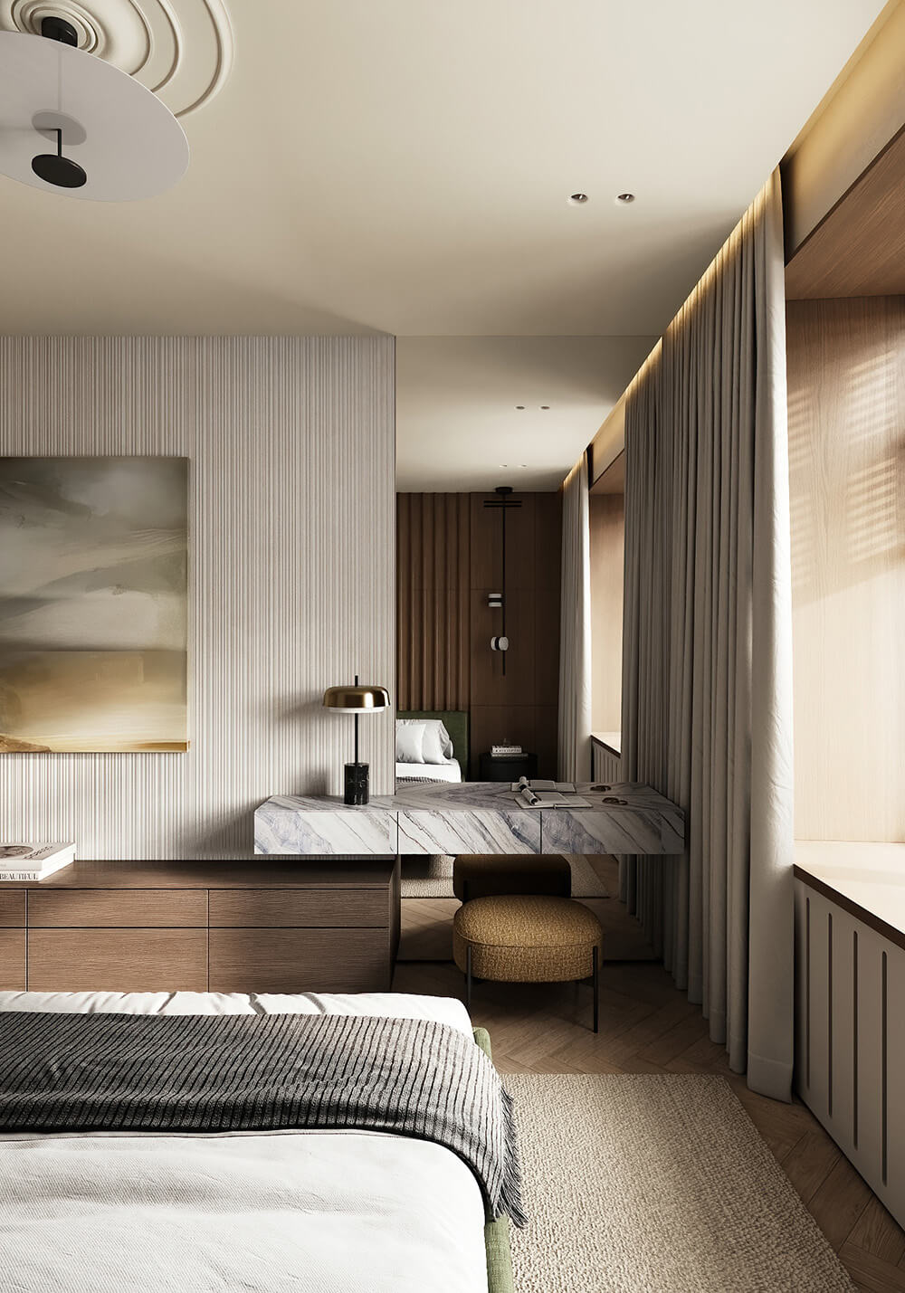 Бірюзова стеля та дерево Бірюзова кольорова стеля з дерев'яними елементами: еко-дизайн інтер'єру оселі.