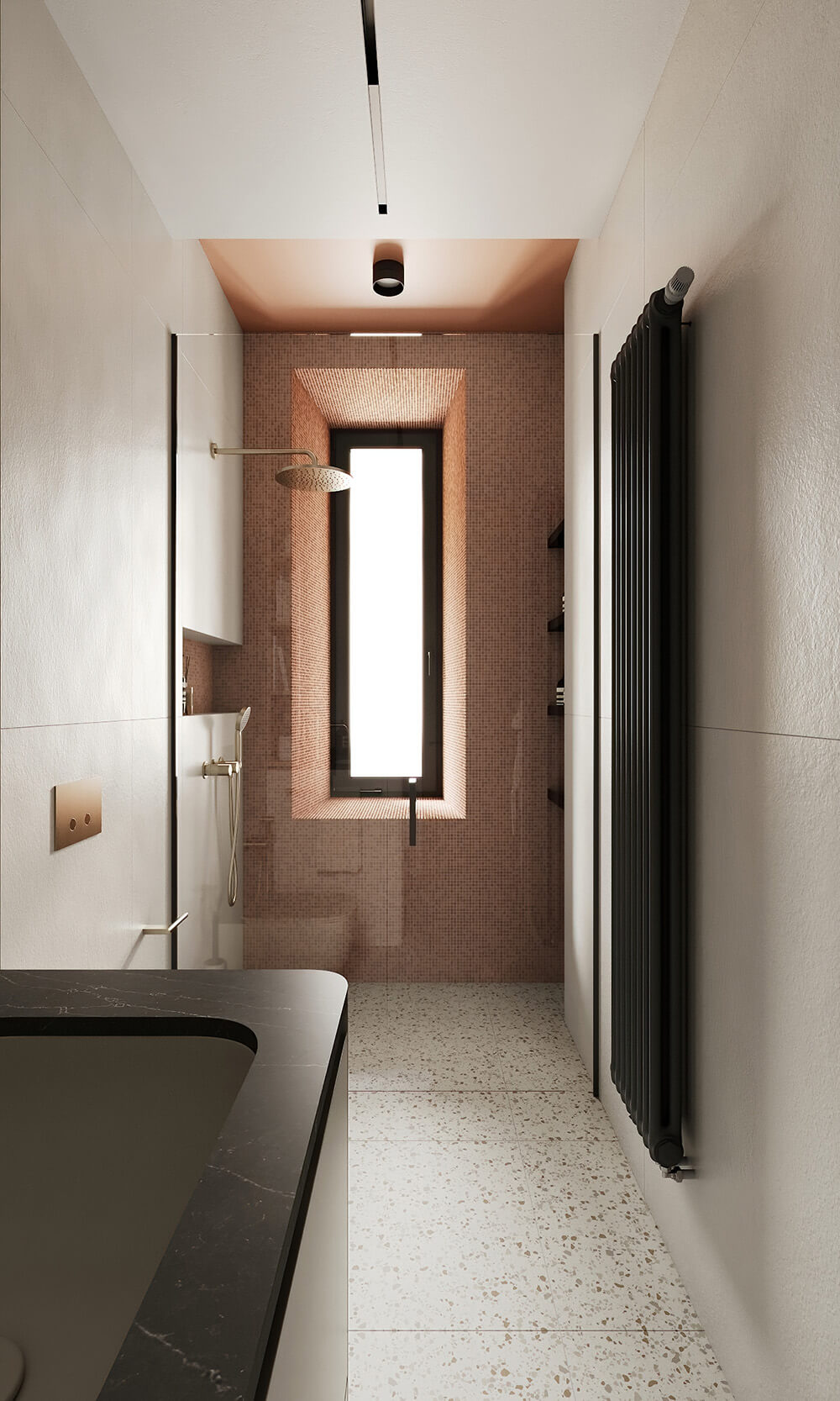 Темно-синя стеля спальні Темно-синя кольорова стеля в спальні: затишний та глибокий дизайн інтер'єру.