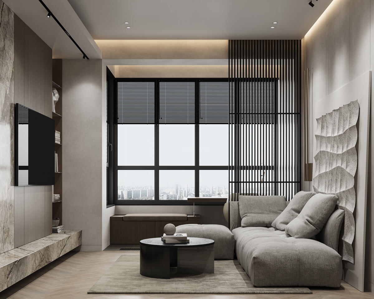 Оздоблення стін декоративною фарбою, стильний інтер'єр, сучасний дизайн.