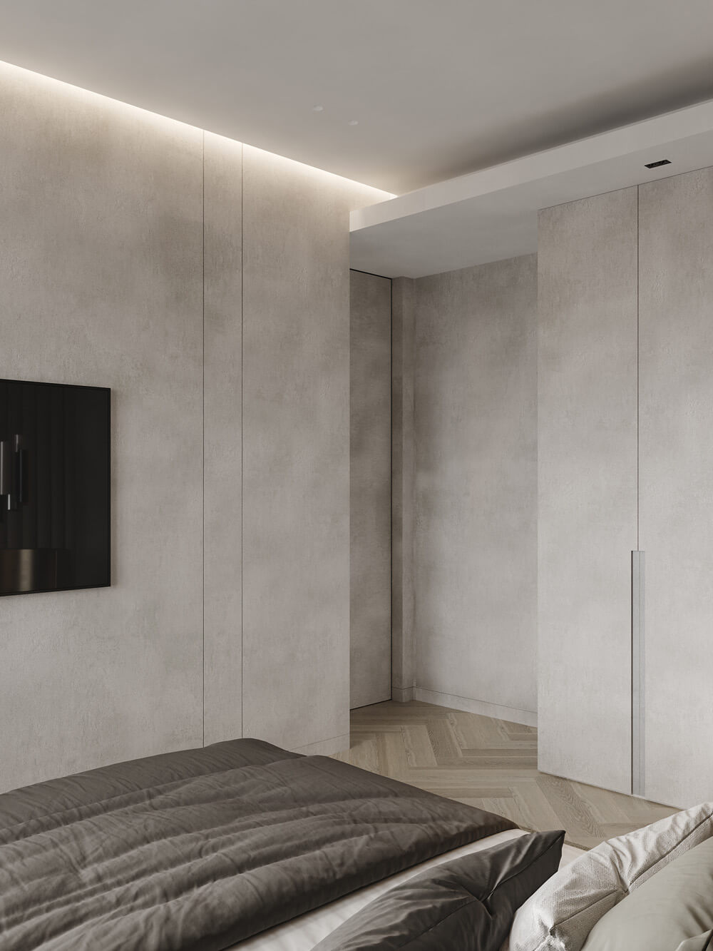 Елегантний інтер'єр з декоративною фарбою та акцентною стіною. Вологостійка фарба 2026.