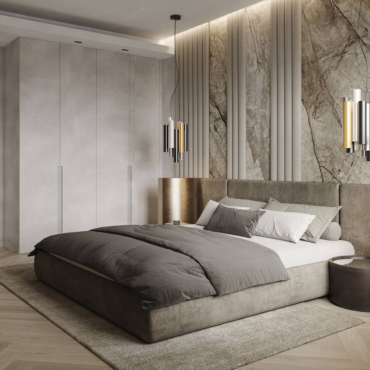 Фактурна декоративна штукатурка, що імітує камінь. Дизайн інтер'єру 2026.