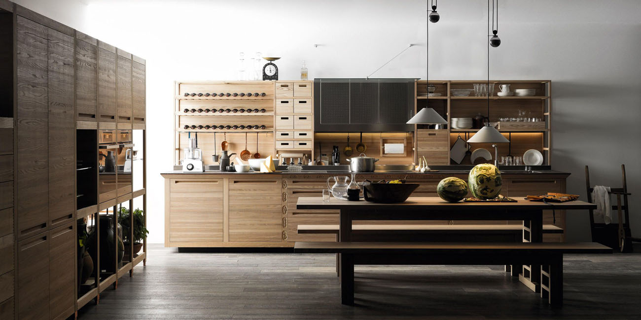 Сучасна кухня без верхніх шаф з інтегрованою технікою та лаконічним дизайном у 2026.