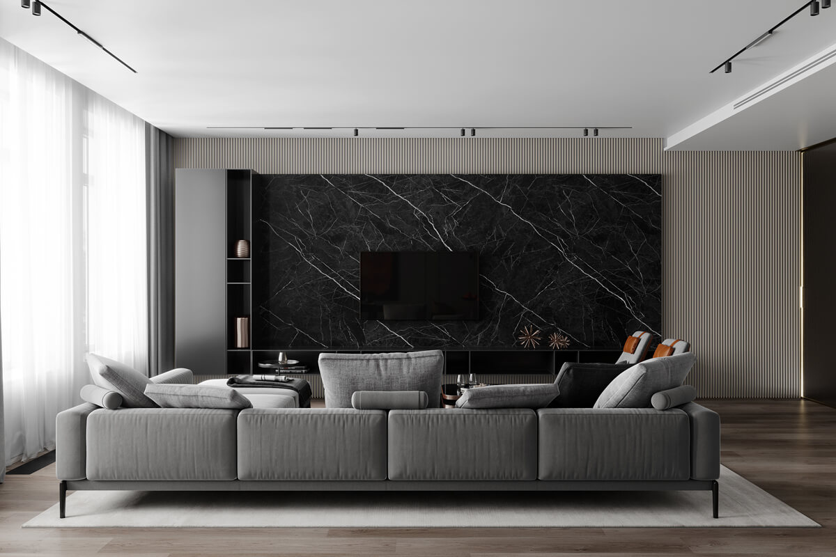 Затишна спальня в сучасному стилі зі спокійними кольорами для ідеального відпочинку.