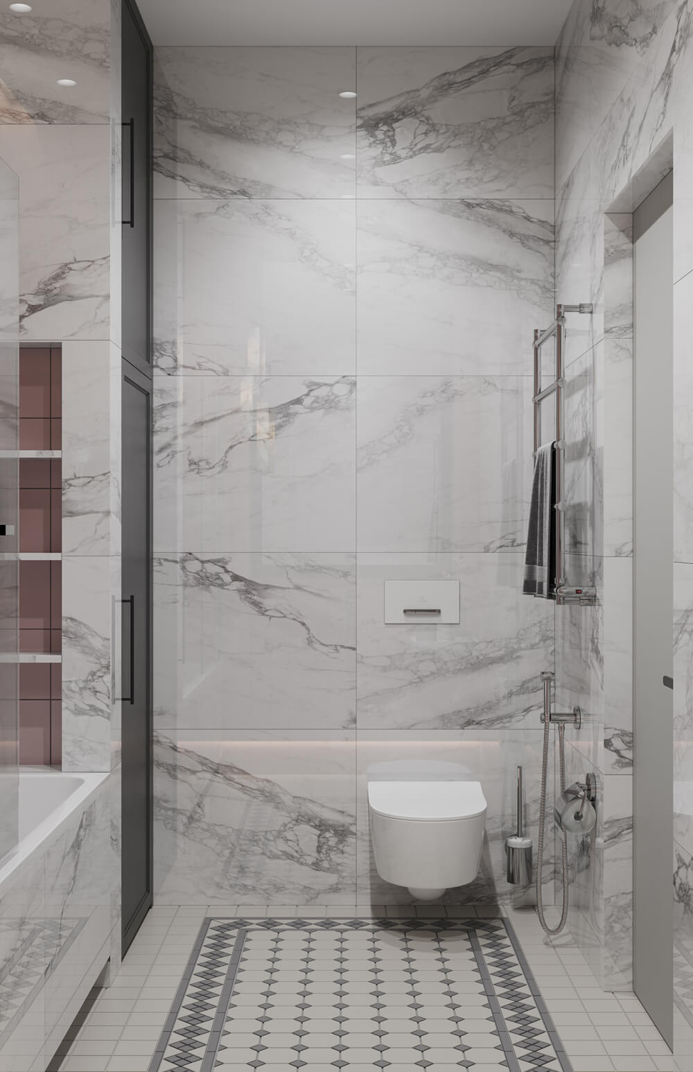 Організація робочого місця біля вікна у квартирі 100 м²: великий стіл, зручне крісло