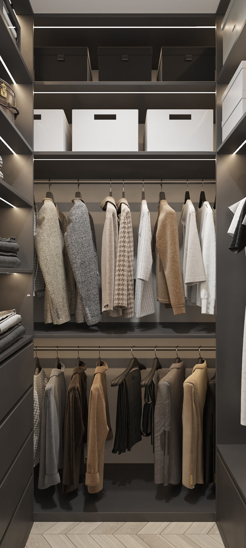 Сучасний дизайн ванної кімнати 100 м² з душовою кабіною та підвісною сантехнікою.