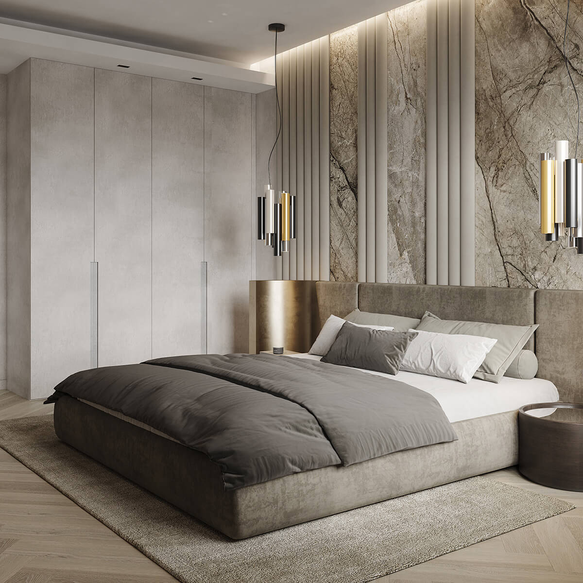 Бронзові акценти в дизайні інтер'єру підкреслюють вишуканість та індивідуальність простору.