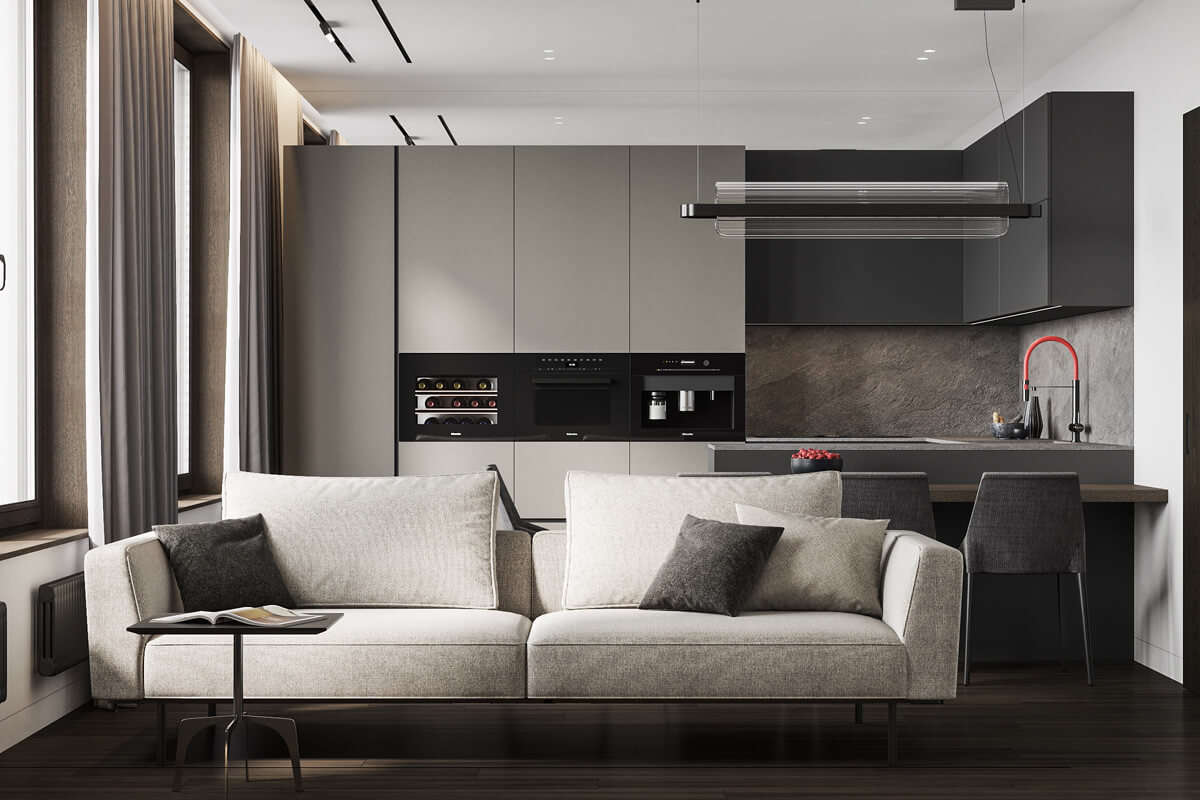 Сучасний дизайн квартири після фліпінгу: стильний інтер'єр для вигідного перепродажу.