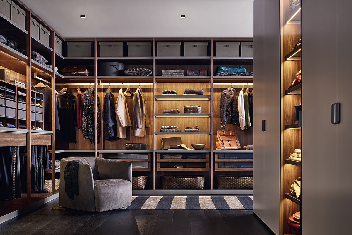 Різноманітні гардеробні системи для організації простору та зберігання речей в домі, 2026 рік.