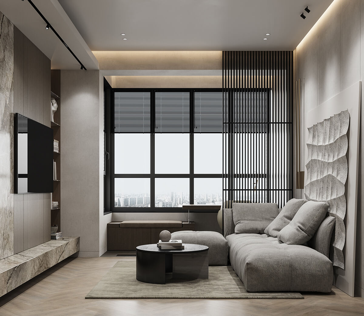 Зонування кольором та освітленням 2026: ідеї для багатофункціональної кімнати, гармонія.