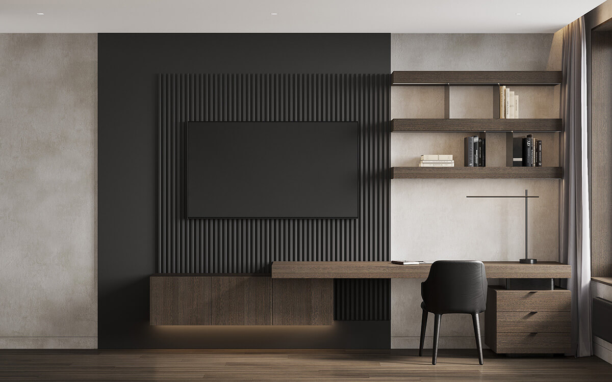 Вітальня: комфорт Безбар'єрне середовище: вітальня з регульованими меблями для максимального комфорту мешканців.