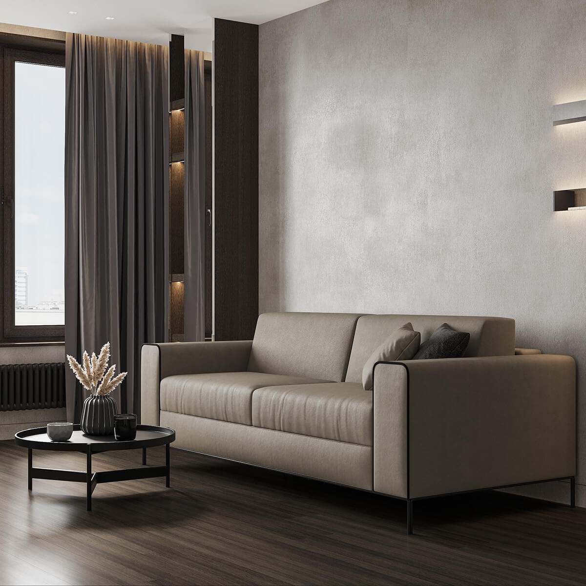 Вітальня для всіх Універсальний дизайн вітальні: широкий простір для пересування на візку та зручні меблі.