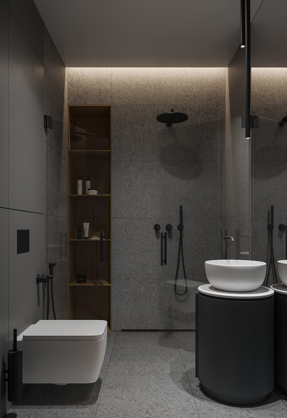 Розсувна скляна душова перегородка: ідеальне рішення для невеликої ванної кімнати.