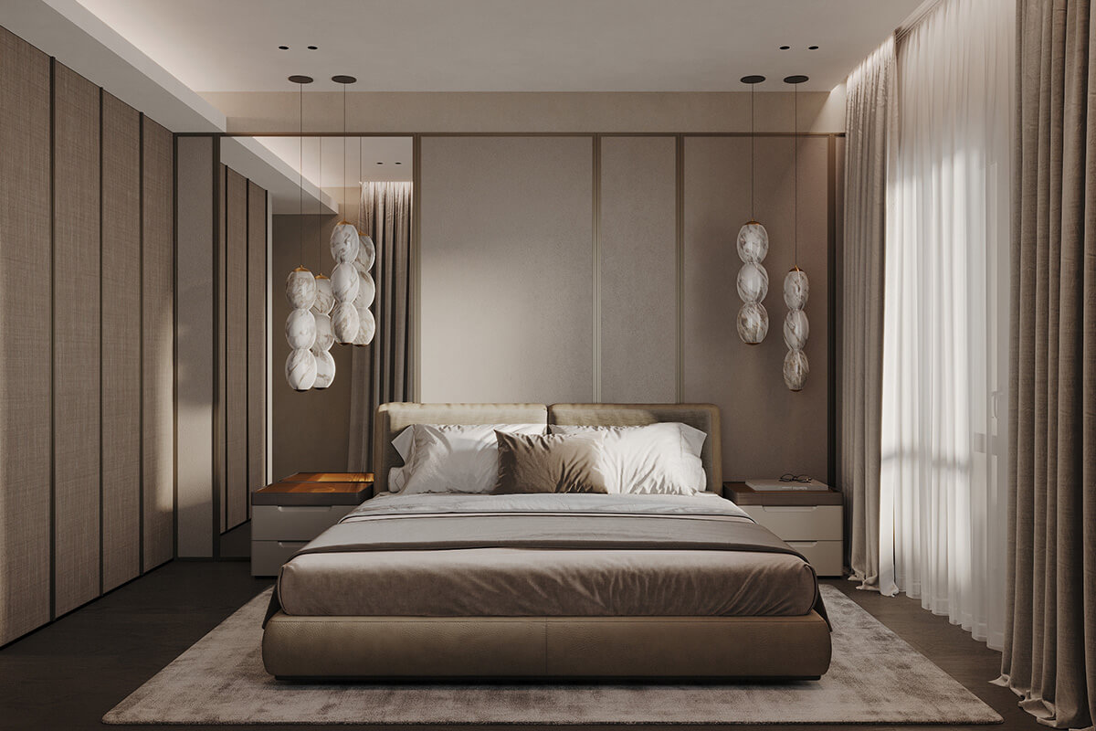 Світла вітальня з лляними шторами та оббивкою меблів. Льон в інтер'єрі.