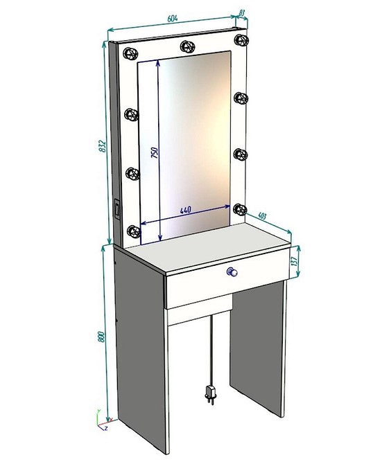 Інструкція зі створення та збірки туалетного столика своїми руками вдома