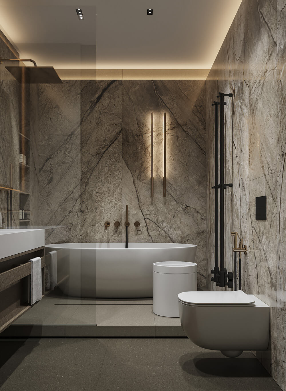 Ванна кімната SPA з великим вікном і видом на природу, релакс 2026.