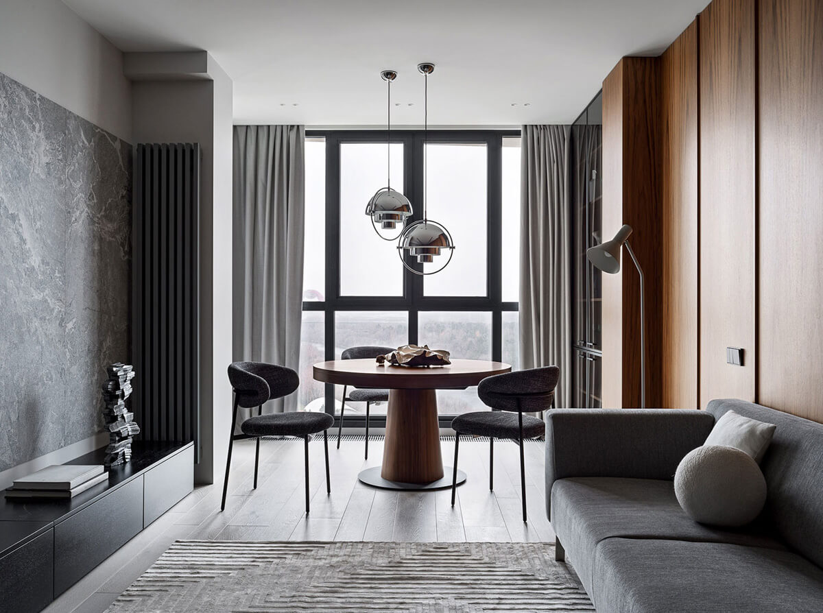 Сучасні меблі Сучасні меблі та декор підвищують вартість квартири перед продажем у 2026.