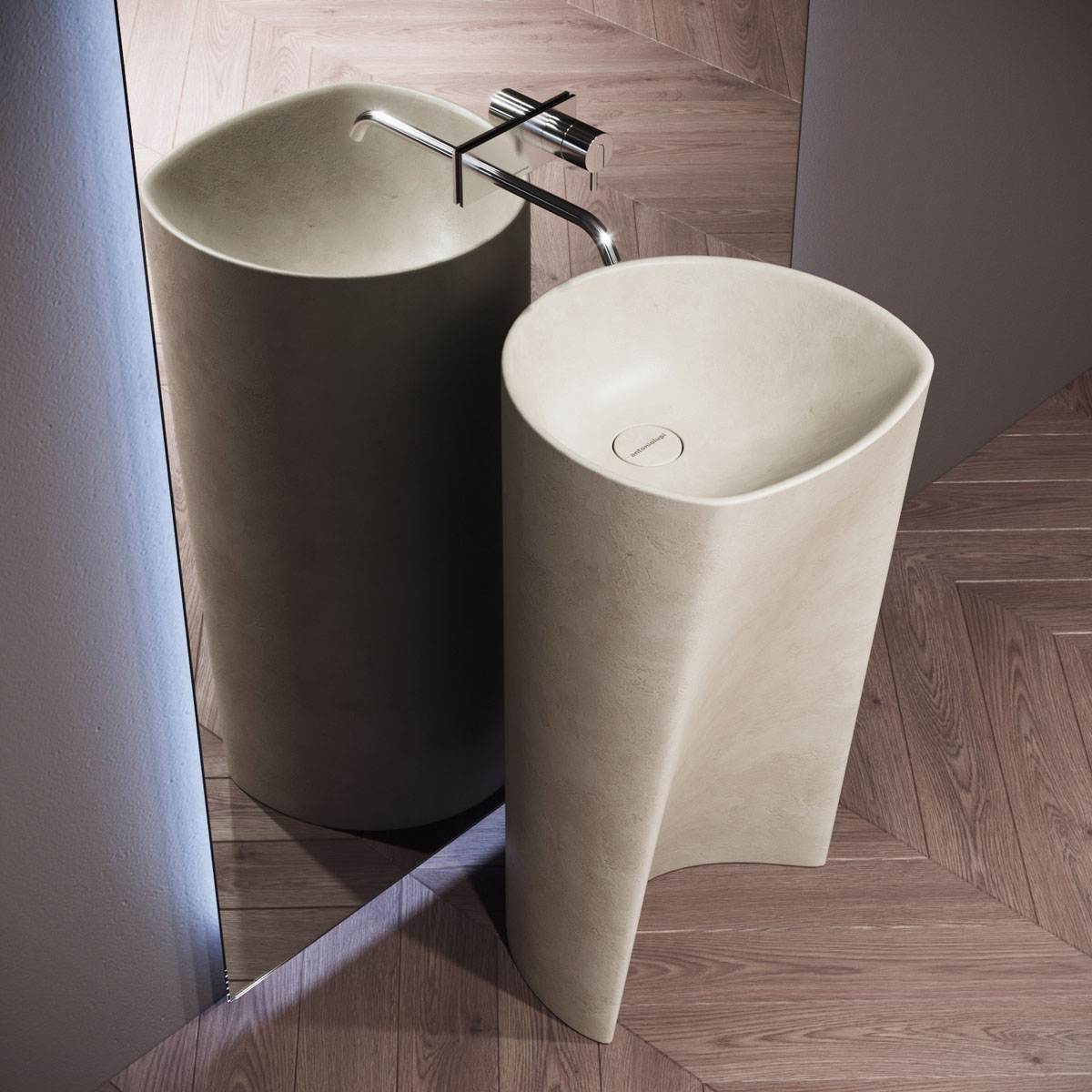 Подвійна раковина: зручність Подвійна раковина для ванної кімнати - ідеальне рішення для великої родини.