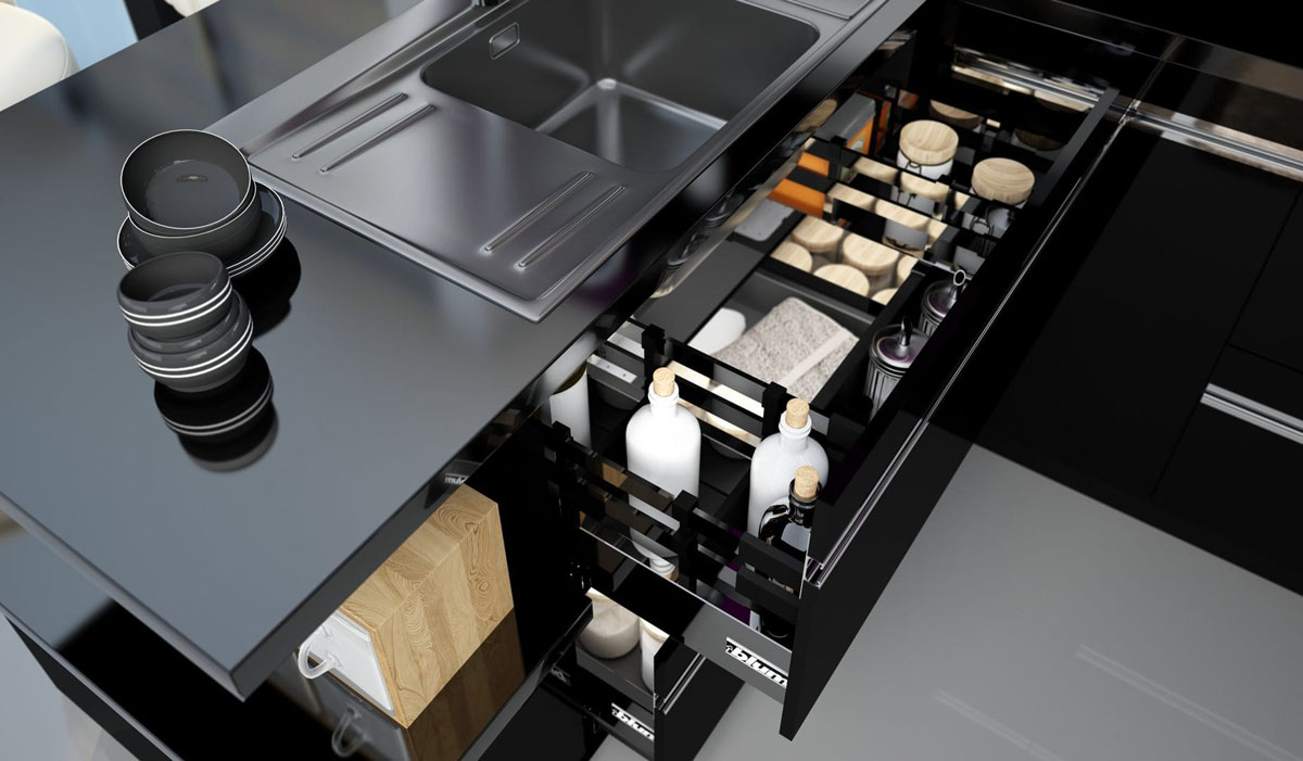 Фурнітура для висувних ящиків: плавне закривання та надійна фіксація для комфорту