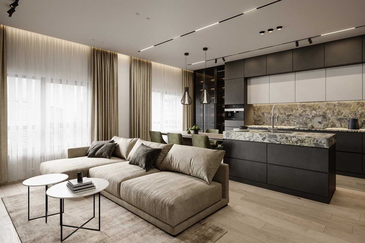 Планування простору при комплектації квартири під ключ: вибір стилю меблів.