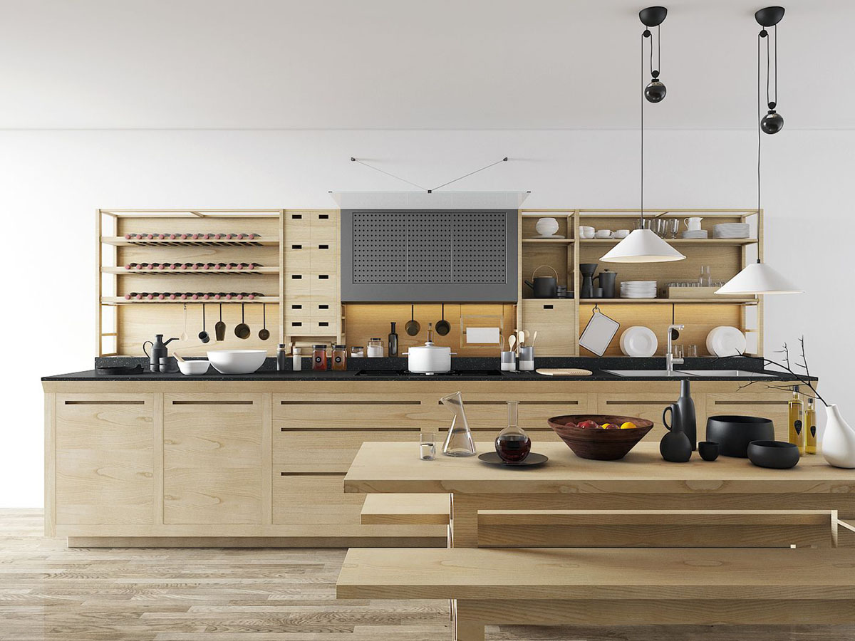 Металеві полиці: зручність Металеві полиці на кухні: зручне зберігання та сучасний мінімалізм.