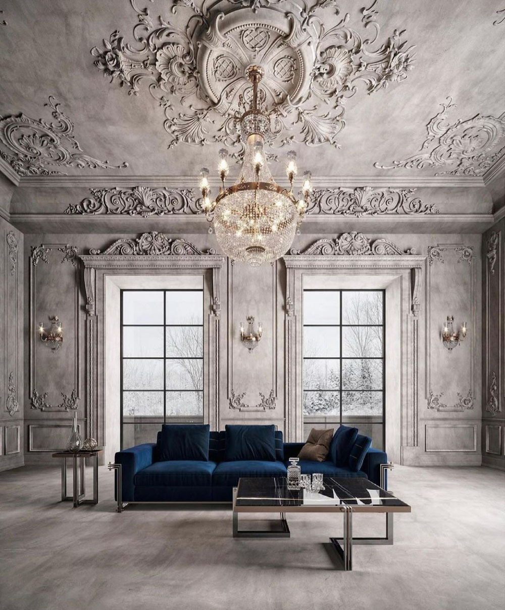 Вишукана ліпнина на стінах: стильний елемент декору в сучасному інтер'єрі.