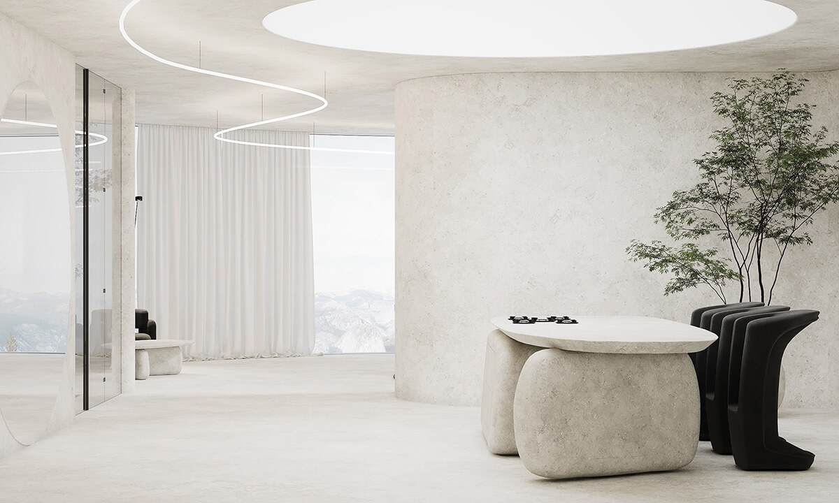 Мікроцемент 2026 у спальні: елегантні бетонні стіни, мінімалізм та спокій.