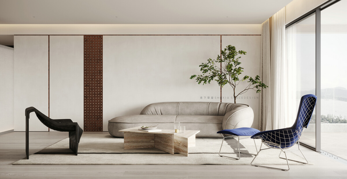 Стильна молочна кухня з дерев'яною стільницею та сучасним освітленням створює теплу атмосферу.