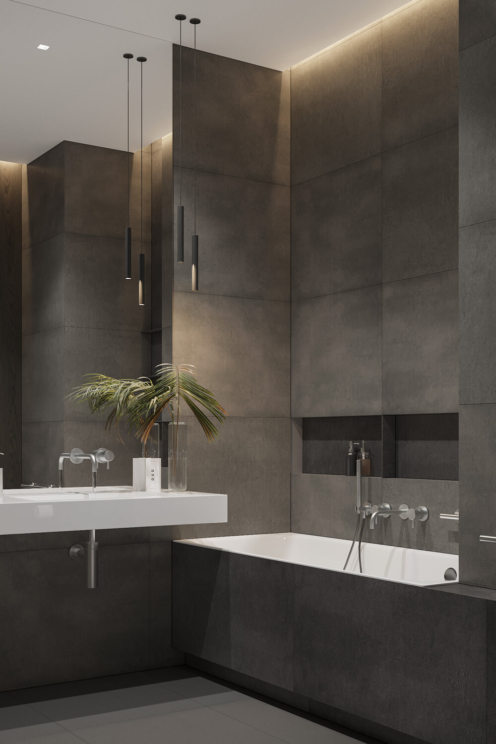 Практичний і функціональний чоловічий інтер'єр з мінімальною кількістю декору.