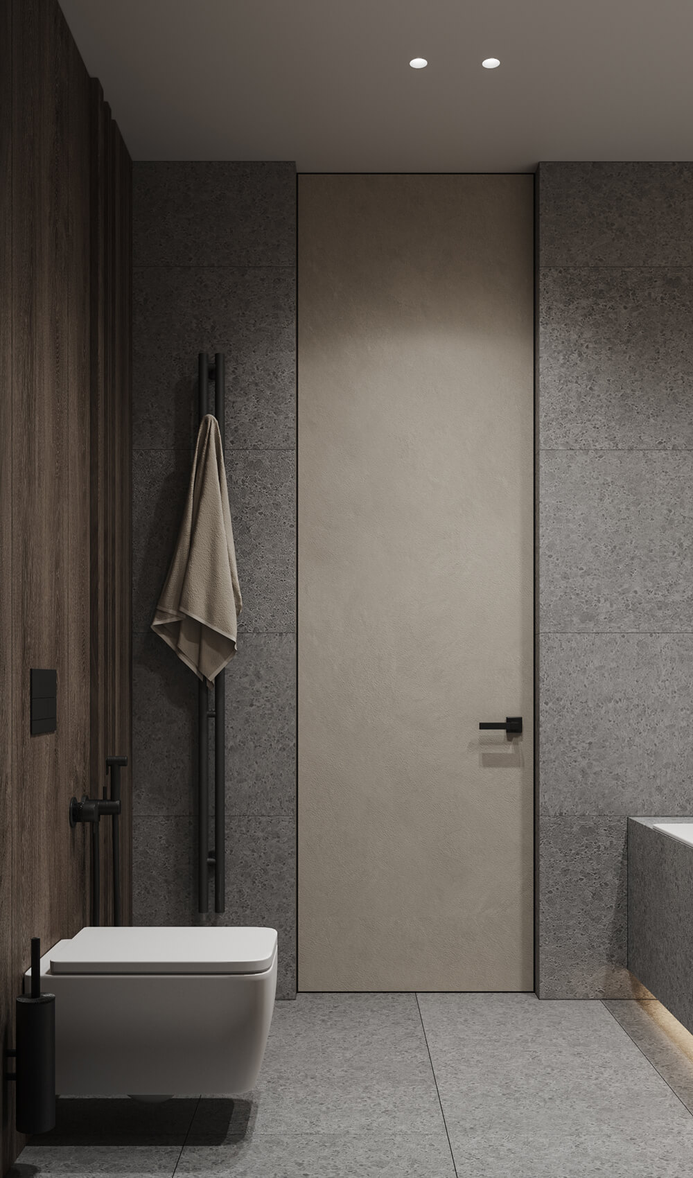 Стильний чоловічий інтер'єр: мінімалізм, функціональність та сірі відтінки в квартирі.