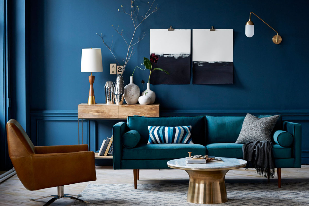 Синій в інтерєрі: створіть гармонію та затишок у вашому домі — Синій колір в інтер'єрі