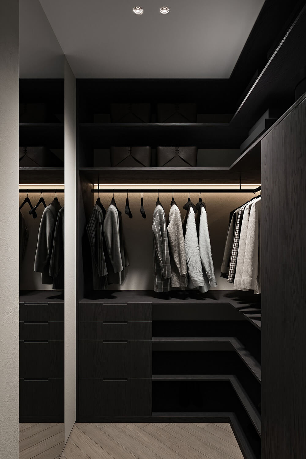 Універсальна система зберігання Відкрита система зберігання з полицями та шухлядами: універсальне рішення для дому.