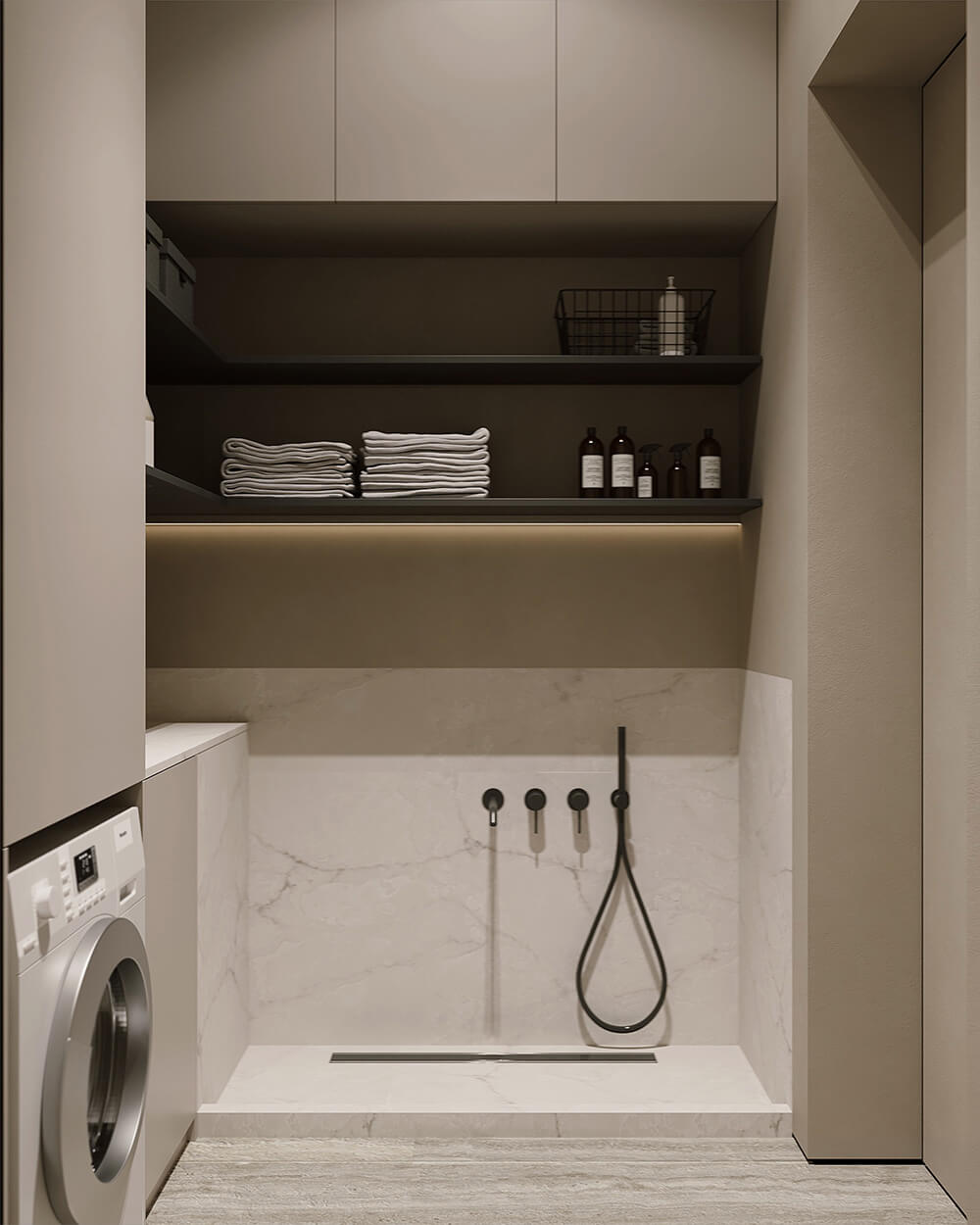 Відкриті полиці вітальні Дерев'яні відкриті полиці: стильне зберігання у вітальні в мінімалістичному стилі 2026.