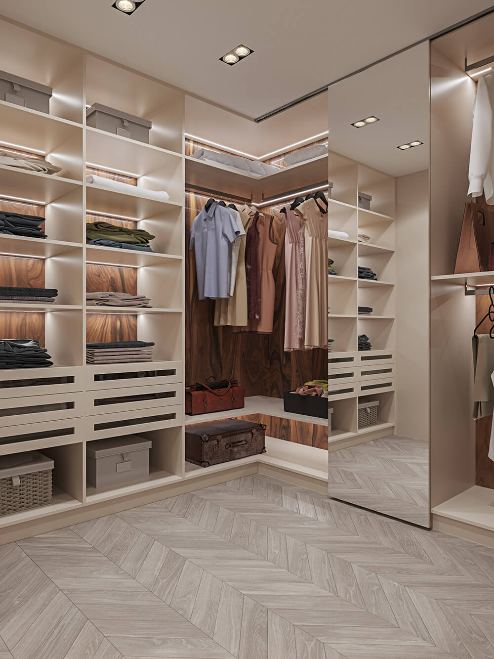 Зелений мінімалізм Мінімалістична відкрита система зберігання: рослини та декор для естетики простору.