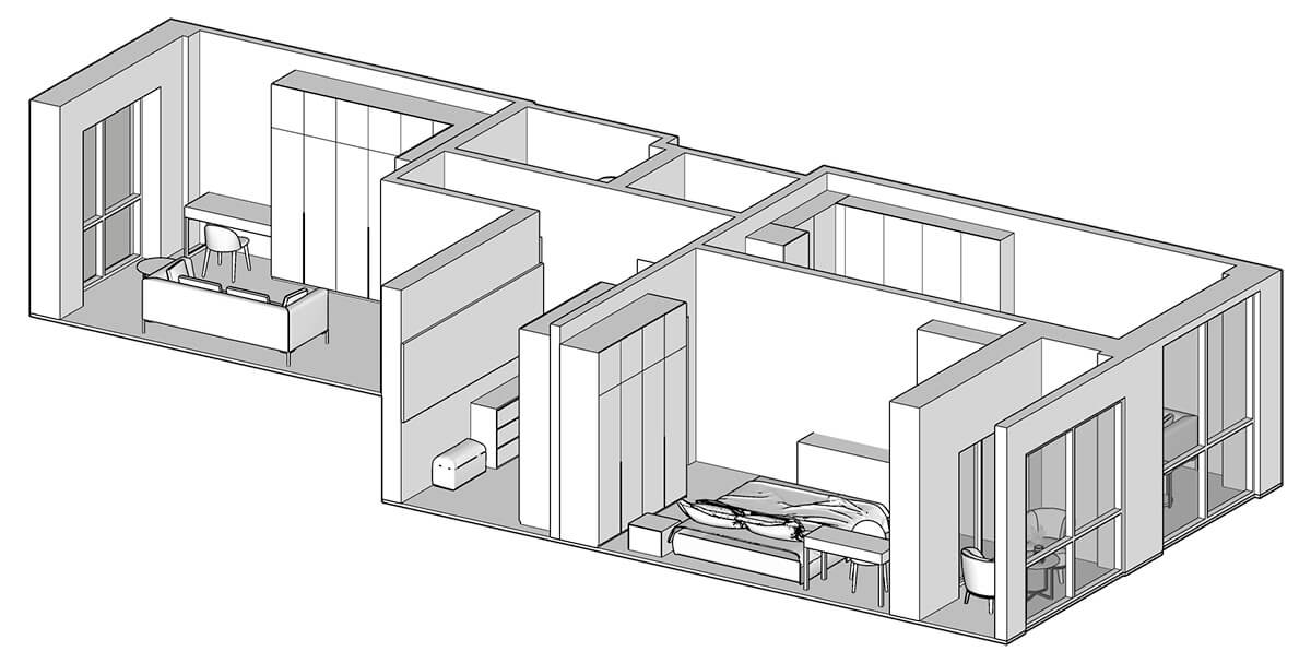 Оптимізація простору шляхом перепланування в новобудові 2026: зміна розташування стін.