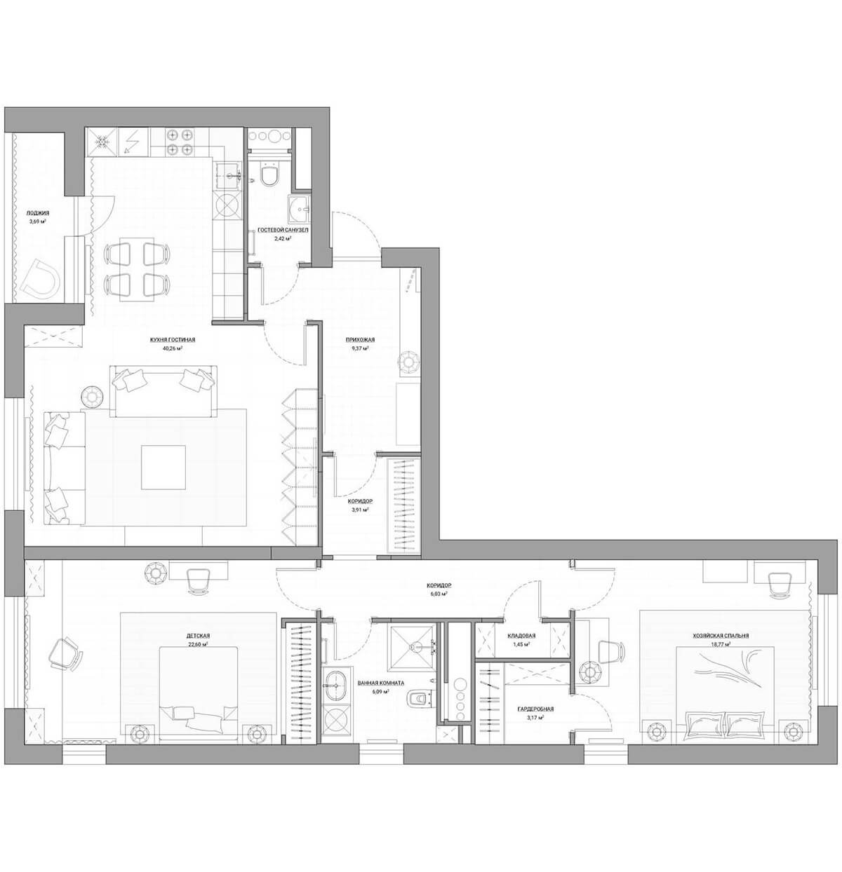 Дизайн інтер'єру квартири після перепланування у 2026: сучасні тенденції та функціональність.