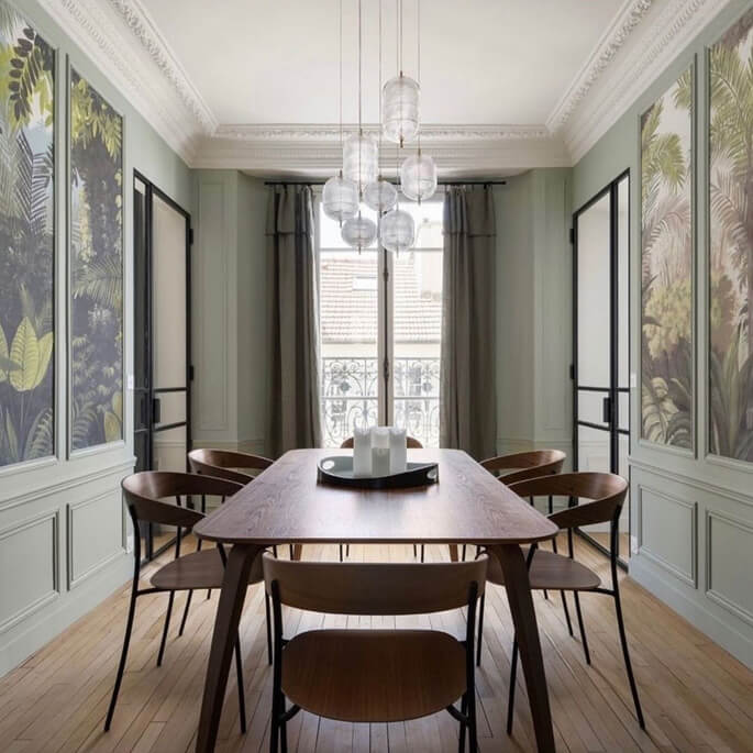 Зелена кухня Сучасна зелена кухня з дерев'яними елементами: стильний дизайн інтер'єру 2026.