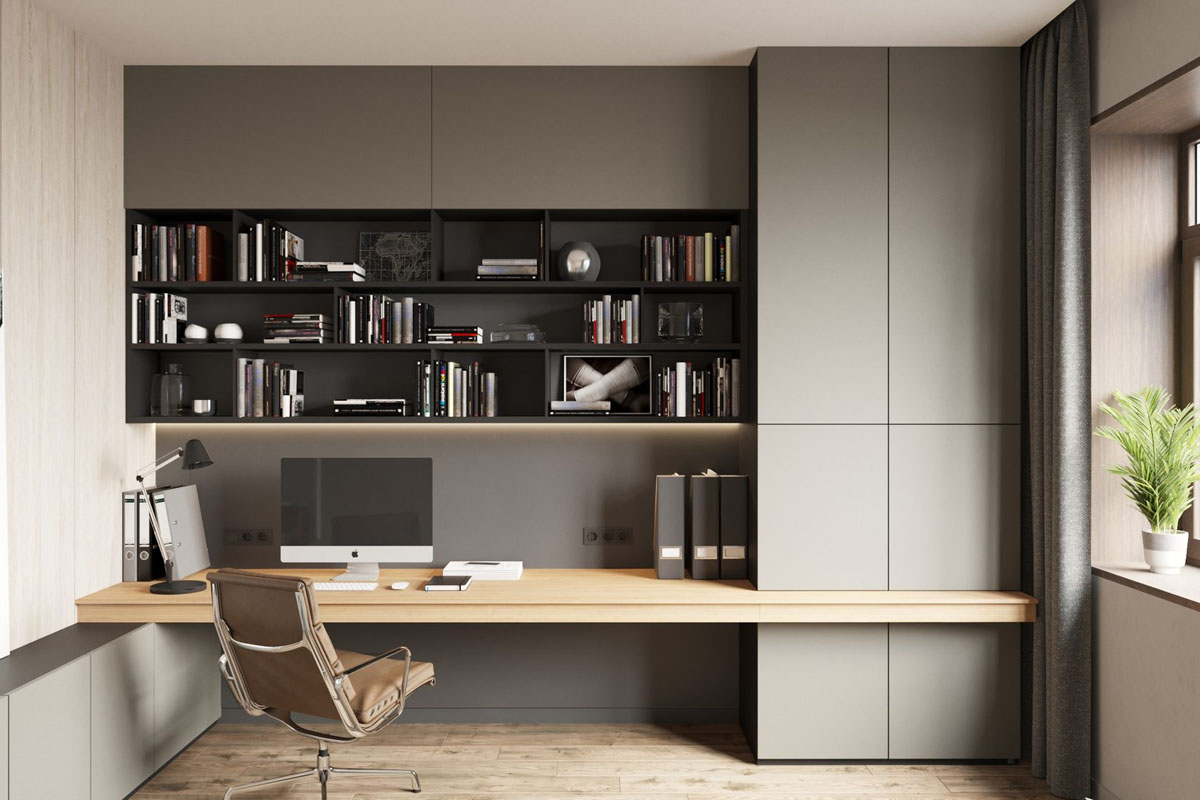 Комп'ютерний стіл 2026 в скандинавському стилі у маленькій квартирі.