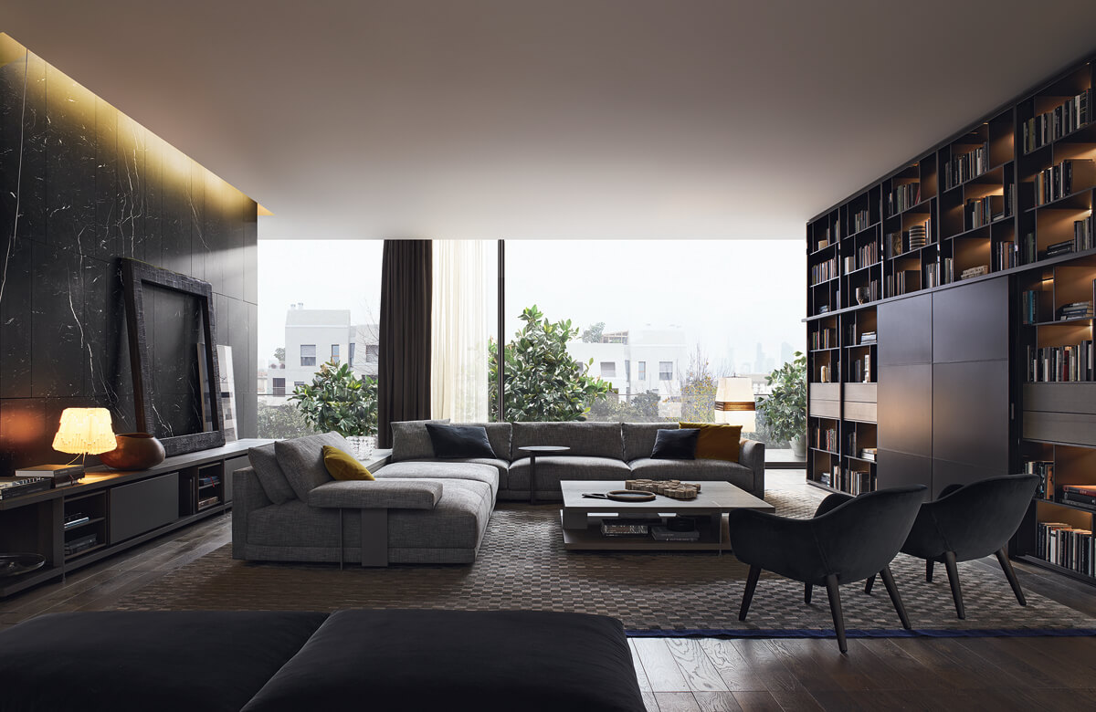 Розкішні штори з ламбрекенами в класичному інтер'єрі вітальні, елегантний дизайн вікон.