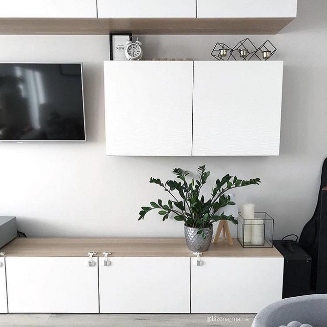 Система Бесто ІКЕА 2026 для телевізора: елегантна вітальня у скандинавському стилі.