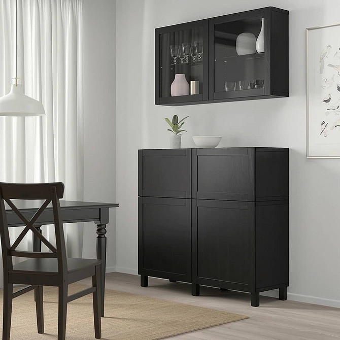 BESTA: скандинавський стиль Система BESTA IKEA у вітальні: стильне зберігання речей у скандинавському стилі.